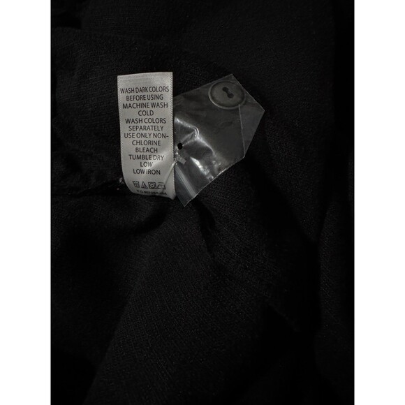 Women Within 36W Skirt Corduroy Black Side Pockets Elastic Waist Plus Size - Picture 5 of 6